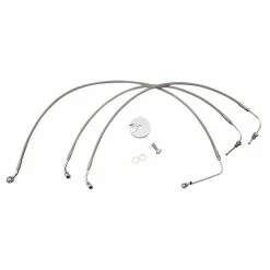 LA Choppers Front Brake Line Kit Stainless Steel Mini Apes