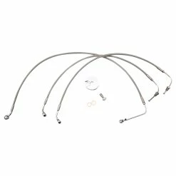 LA Choppers Front Brake Line Kit Stainless Steel 12"-14' Apes