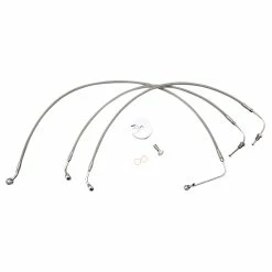 LA Choppers Front Brake Line Kit Stainless Steel 15"-17' Apes