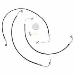 LA Choppers Front Brake Line Kit Black Vinyl Mini Apes