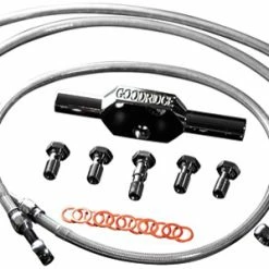 Goodridge High End Bagger Tri-Front Brake Line Kit, Non-ABS