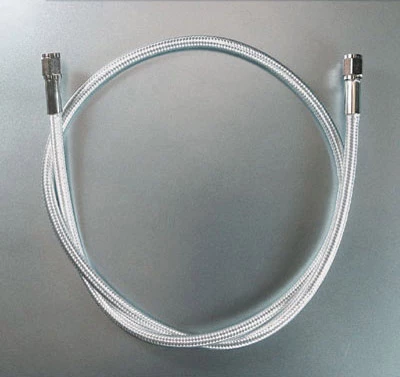 Magnum Polished Stainless 48″ 35° Brake Line For Single Front Disc Brakes 1 Magnum Polished Stainless 48″ 35° Brake Line For Single Front Disc Brakes