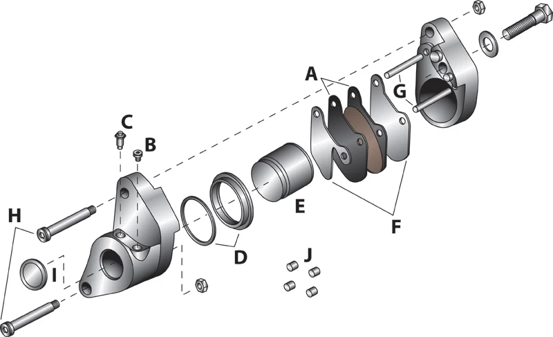 V-Twin Manufacturing Brake Hose Seat 2 V-Twin Manufacturing Brake Hose Seat - Image 2