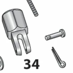 V-Twin Manufacturing Mechanical Brake Cable Clamp