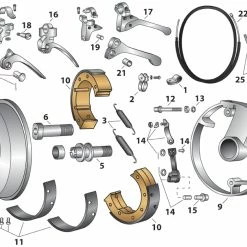 V-Twin Manufacturing Front Brake Cable Clamp -Brake Pads shop 240 163 C V1