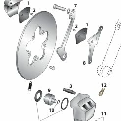 V-Twin Manufacturing Caliper Pin 5 V-Twin Manufacturing Caliper Pin -Brake Pads shop 240 927 C V1