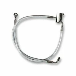 Drag Specialties 2" Extended Clear Vinyl-Coated Stainless Steel Rear Brake Lines