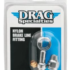 Drag Specialties 7/16" / 12MM Chrome Straight Banjo Fitting