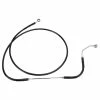 Drag Specialties +6" Extended Black Vinyl-Coated Front Brake Line Kit For ABS