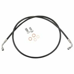 LA Choppers Braided Black Vinyl Brake Line For 12"-14" Bars
