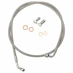 LA Choppers Braided Stainless Brake Line For 15"-17" Bars