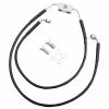 Drag Specialties +8" Extended Black Vinyl-Coated Front Brake Line Kit For ABS