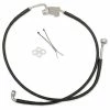 Drag Specialties Black Vinyl Rear Brake Line Kit